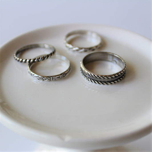 Sterling Silver Stacking Rings