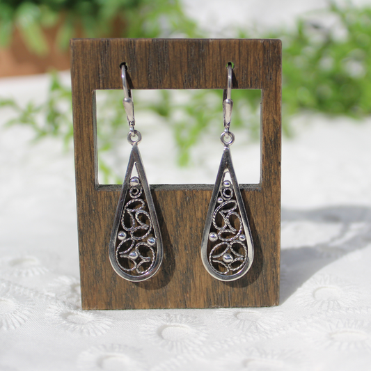 Filigree Teardrop Dangles Version 1