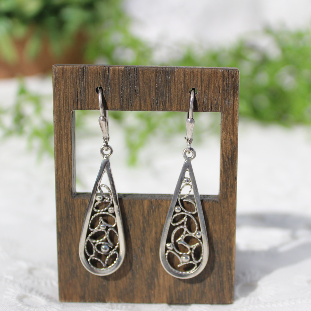 Filigree Teardrop Dangles Version 2